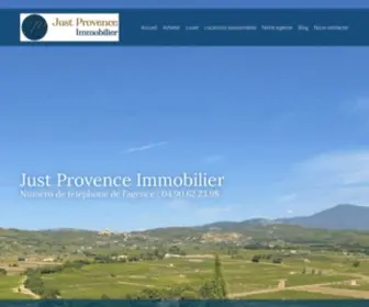 Just-Provence.com(Beautiful holiday rentals in Provence) Screenshot