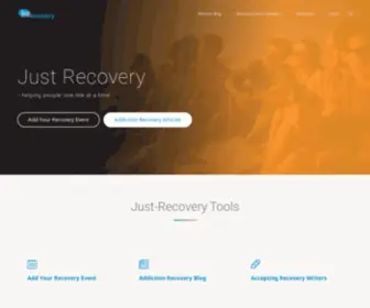 Just-Recovery.com(Recovery from addiction and mental illness 'one link at a time') Screenshot