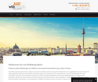 Just-Webdesign-Berlin.de(Webdesign Berlin mit Kompetenz & Erfahrung) Screenshot