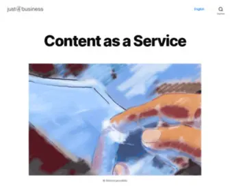 Just4Business.de(Content as a Service) Screenshot