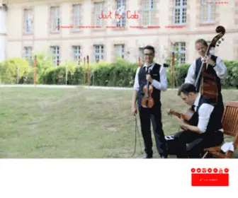 Just4Cab.com(Groupe jazz manouche pour mariage) Screenshot