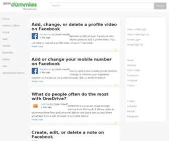 Just4Dummies.com(Just 4 Dummies) Screenshot