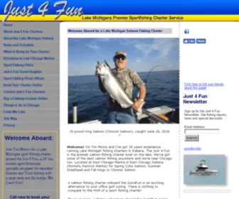 Just4Funcharters.com(Just 4 Fun Charters) Screenshot