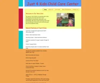 Just4Kidschildcare.net(Daycare Service) Screenshot