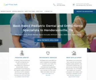 Just4Kidsteeth.com(Best-Rated Pediatric Dentists and Orthodontists) Screenshot