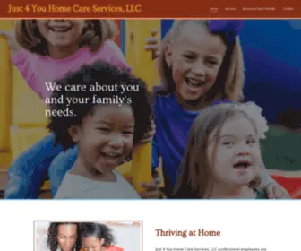 Just4Youhomecare.com(Just 4 You Home Care Services) Screenshot