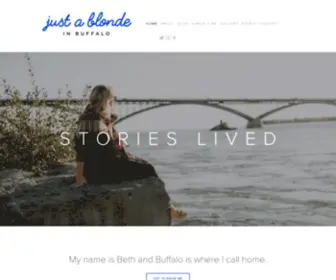 Justablondeinbuffalo.com(Just a Blonde in Buffalo) Screenshot