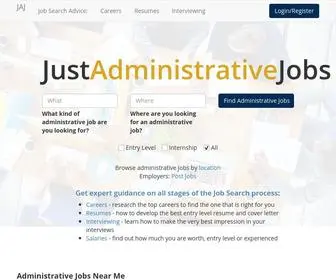 Justadministrativejobs.com(Justadministrativejobs) Screenshot