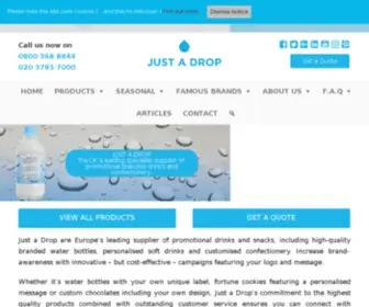 Justadrop.co.uk(Just a Drop) Screenshot