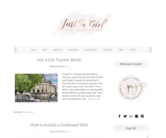 Justagirlblog.com(Just a Girl Blog) Screenshot