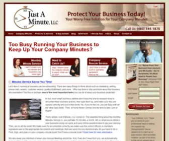 Justaminutellc.com(Just A Minute) Screenshot