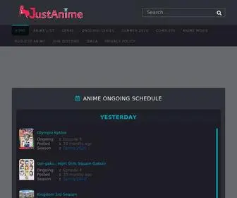 Justanime.org(Watch Anime Online) Screenshot