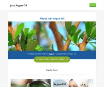 Justarganoil.com(Just Argan Oil) Screenshot