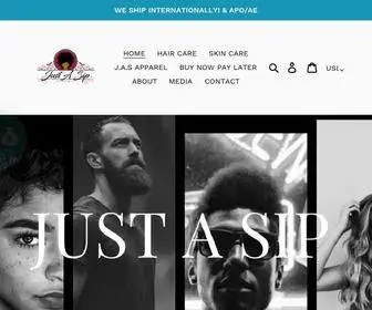 Justasipshop.com(JUST A SIP SHOP) Screenshot