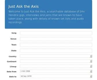 Justasktheaxis.org.uk(Just Ask the Axis) Screenshot