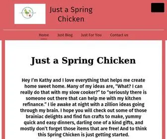 Justaspringchicken.com(Home And Garden) Screenshot