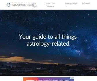 Justastrologythings.com(Just Astrology Things) Screenshot