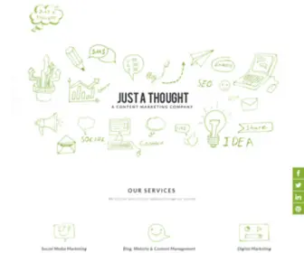 Justathought.in(Content Marketing Company) Screenshot