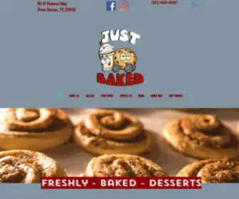 Justbakedboca.com(Just Baked) Screenshot