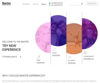 Justbanter.co.uk(Hen & Stag Weekends) Screenshot