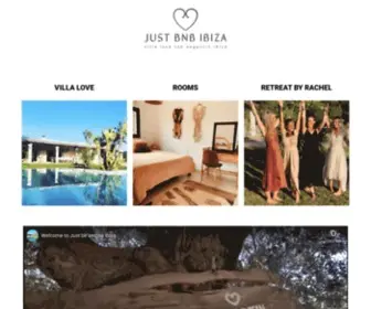 Justbeandbeibiza.com(Villa Love) Screenshot