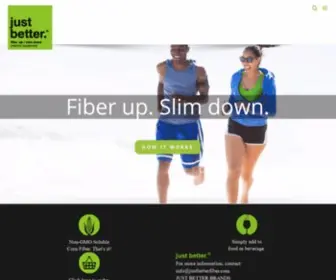 Justbetterfiber.com(Just better.®) Screenshot