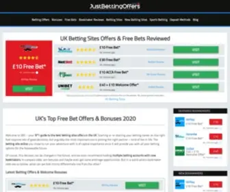 Justbettingoffers.co.uk Screenshot