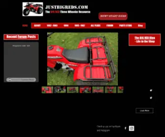 Justbigreds.com(Honda Big Red) Screenshot
