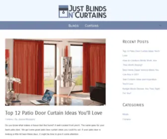 Justblindsncurtains.com(Just Blinds 'n Curtains) Screenshot