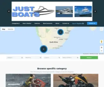 Justboats.co.za(Just Boats) Screenshot