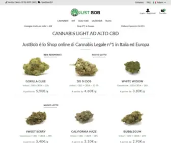Justbob.it(Shop online N°1 di Erba legale e Cannabis light) Screenshot