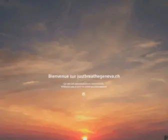 Justbreathegeneva.ch(Bienvenue sur) Screenshot