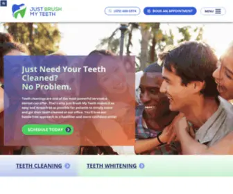 Justbrushmyteeth.com(Marietta GA Teeth Cleaning) Screenshot