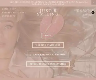 Justbsmiling.com(Britt Reston) Screenshot