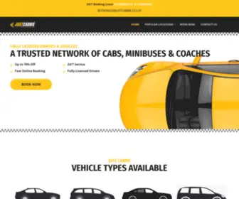 Justcabbie.co.uk(Airport Transfers & Taxi Services UK) Screenshot
