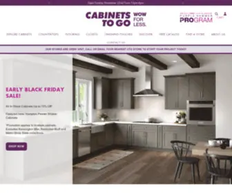 Justcabinets.com(Cabinets To Go Your One Stop Dream Kitchen Shop) Screenshot