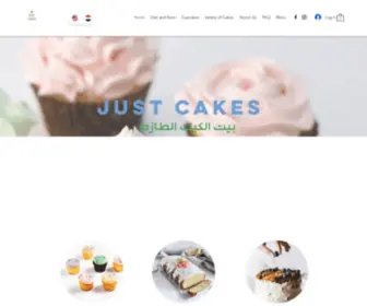 Justcakesegypt.com(Just Cakes) Screenshot