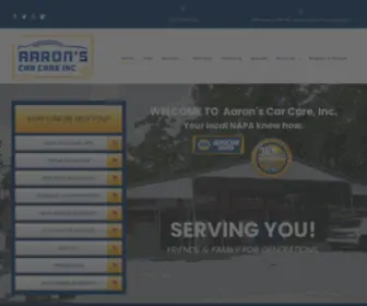 Justcallaarons.com(Aaron's Car Care) Screenshot