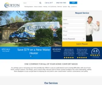 Justcallburton.com(AC, Heating, Plumbing & Electrical Omaha) Screenshot