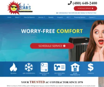 Justcalljohns.com(AC Repair Mesa AZ) Screenshot