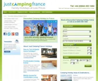 Justcampingfrance.co.uk(Justcampingfrance) Screenshot