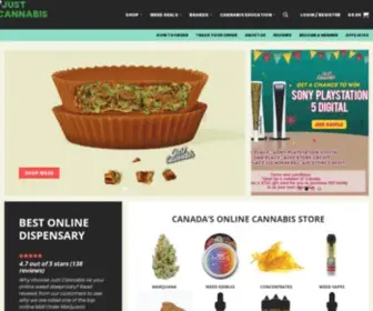 Justcannabis.shop(Just Cannabis Store) Screenshot