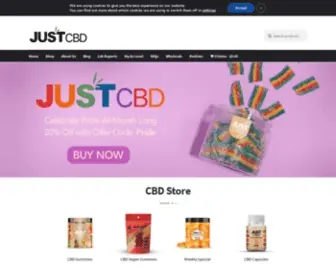 Justcbdstore.uk(Just CBD Store) Screenshot
