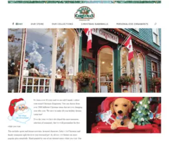 Justchristmas.ca(Just Christmas Store In Niagara On the Lake) Screenshot