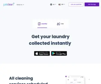 Justclean.com(Cost Efficient Way to Take Care of Your Cleaning Needs) Screenshot