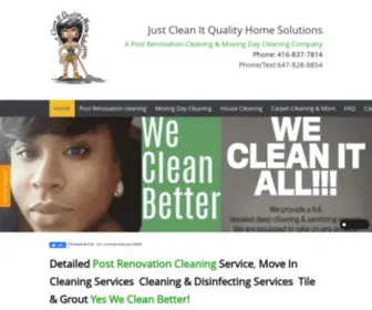 Justcleanit.ca(Moving In Cleaning Services Toronto) Screenshot