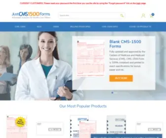 Justcms1500Forms.com(CMS 1500 Claim Forms) Screenshot