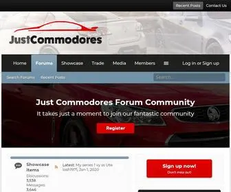 Justcommodores.com.au(Just Commodores) Screenshot