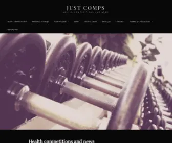 Justcomps.co.uk(Health competitions and news) Screenshot