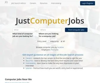 Justcomputerjobs.com(Technology) Screenshot